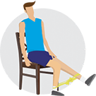 Infographie Renforcement du genou – 1er mouvement